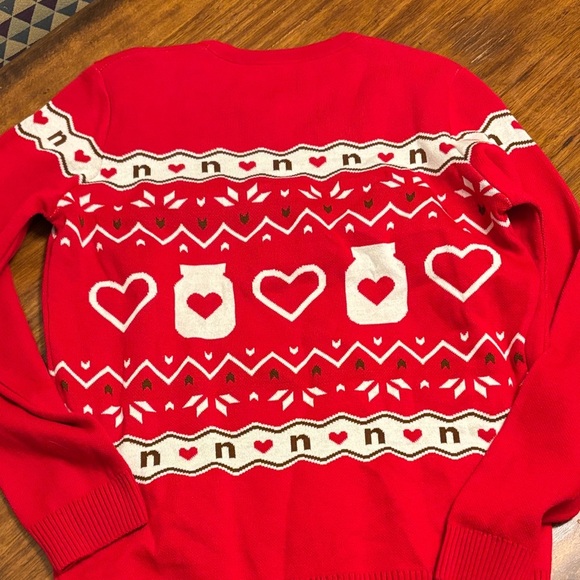 Limited Edition Vintage Nutella Holiday Red Crewneck Sweater for Men XL - Picture 7 of 8